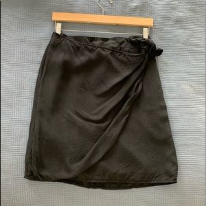 J. Crew wrap skirt in darkest navy